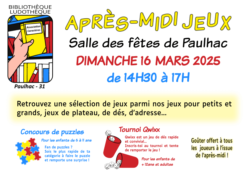 Illustration événement Après-Midi Jeux à Paulhac